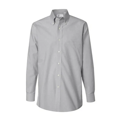 NEW Men's Van Heusen Pinpoint Oxford L/S Button Down Shirt-Xlarge, Gray-17.5/18 - Image 1 of 4