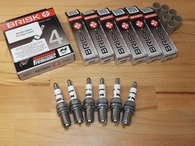 6x BRISK P4 Super Iridium Spark Plugs fit: Lancia Kappa - 3.0 - 1997 to 2001 - Image 1 of 4