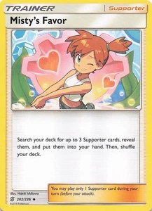 Misty's Favor Uncommon Normal SM - Unified Minds 202/236 NM - Picture 1 of 2