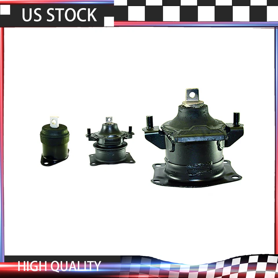 Juego de 3 montaje de motor DEA para Honda Accord 2003-2005 3,0 L automático 5 velocidades Foto 1 de 4