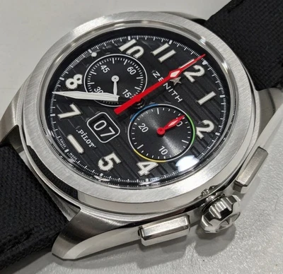 Zenith Pilot Big Eye Flyback 03.4000.3652/21.I001 42.5 Men's Watch - Image 1 of 4