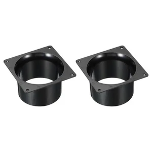 4" Duct Connector Flange, 2 Pack Dryer Vent Wall Plate Square to Round Straig... - Picture 1 of 5