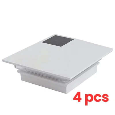 (Paquete de 4) Cubierta LED Solar Blanco Poste Tapa Deckoradores 4x4 Iluminación Exterior 282770 Foto 1 de 4