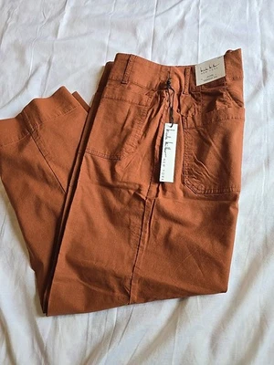 NWT Women's Nicole Miller Hi-Rise Straight Leg Cropped Pants Size 4 - NEW! - Image 1 of 4