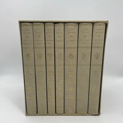Jane Austen – Folio Society 7 Volume (1987) – Clean Interiors – Vintage Slipcase - image 1 of 4