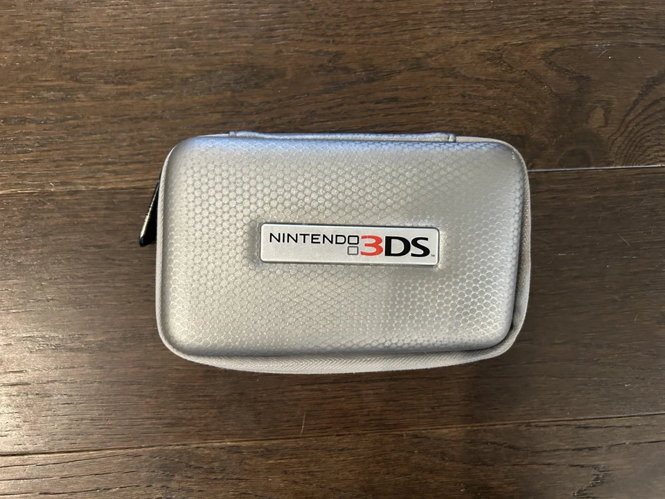 Nintendo 3DS Travel Carrying Case Storage Bag Silver Authentic OEM - Image 1 of 4