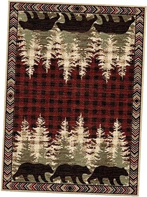  Blowing Rock Area Rug, 2'3"x3'3", Red  - Imagem 1 de 4