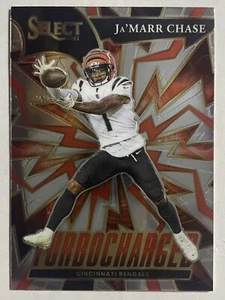 2021 Panini Select Jamarr Chase Turbocharged Cincinnati Bengals Rookie #8 - Bild 1 von 2