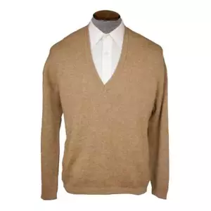 Vintage 1950s Mens Sweater Wool V-Neck by Jacques Fath - L - Bild 1 von 7