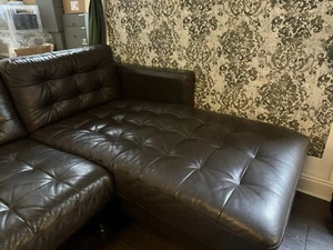 Ikea Landskrona Recamiere Leder Braun 202.713.02 - Bild 1 von 2