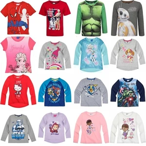 Boys Girls Kids Children Short / Long T Shirt Top age 2-10 Stock Clearing Sale - Picture 1 of 38