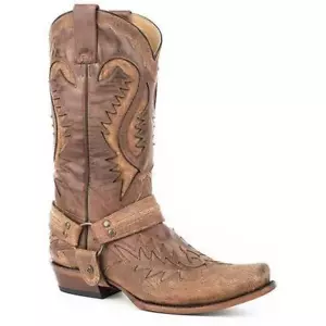 Men's Stetson Buford Leather Boots Handcrafted 12-020-6204-1641 - Picture 1 of 1