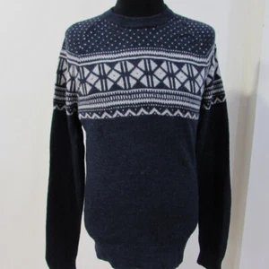 GAP men's Icelandic Wool Blend Crew Neck Jumper Chest 38/40 S UK Sku 7101 - Picture 1 of 14