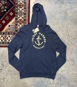 Alternative Apparel Hoodie Friday Harbor Washington Navy Sweatshirt Herren L Neu mit Etikett - Bild 1 von 7