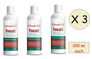 3 X Elmore Oil Heat Oil 200 ml each Australian Made HEAT Oil - Picture 1 of 9