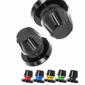 Black L-Sonic 10MM Swingarm Stand Spools For ZX6R ZX6RR 06 07 08 09 10 11 12 -MC - Picture 1 of 5