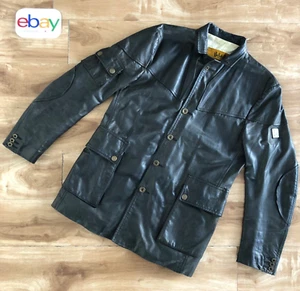 Chaqueta de cuero Belstaff HAMPSTEAD, etiqueta BlackPrince, negro antiguo, talla M - Imagen 1 de 19