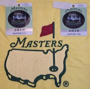 2 X Sequential 2010 Masters Badge Augusta National Golf Club Phil Mickelson - Picture 1 of 2