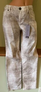 JLO Snake Animal Wave stretch jeans size 8 NEW $54 NWT - Picture 1 of 11