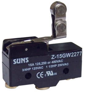 SUNS International Z-15GW2277 Hinged Roller Lever 15A Micro Switch - Picture 1 of 1