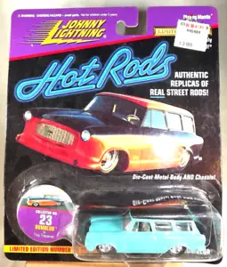 Johnny Lightning Hot Rods #23 Troy Trepanier Rumblur Aqua 1997 con radios cromados - Imagen 1 de 6