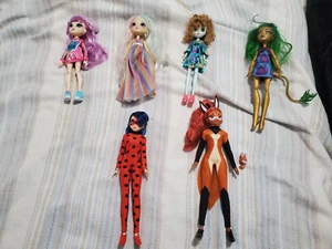 Konvolut 6 Puppen. Monster High, Miraculous, Total Makeover und Enchantimals - Bild 1 von 9