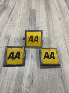 X3 AA MITGLIEDER AUTOFAHRER ABZEICHEN METALL-EMBLEM GETRAGENER ZUSTAND - Bild 1 von 7