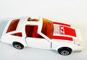 1980s Majorette Nissan 300ZX Turbo White Vintage No. 214 France Movers ZX 300 - Picture 1 of 5