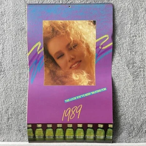 Mickeys Malt Liquor Calendar Vtg. Year 1989 Sexy Girl Dorm Room Man Cave Decor - Picture 1 of 13