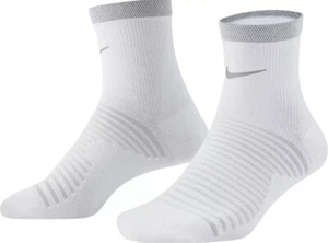 NEW ONE PAIR NIKE SPARK RUNNING CUSHIONED CREW DRI FIT SOCKS 8-9.5 WHITE - Picture 1 of 1