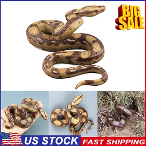 Fake Realistic Boa Snake Scary Toy Prank Party Joke Halloween Decor Props NEW - Picture 1 of 8