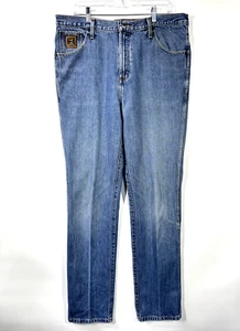 Jeans uomo Cinch denim relaxed taglia reale 36W x 36L blu abbigliamento western - Foto 1 di 10