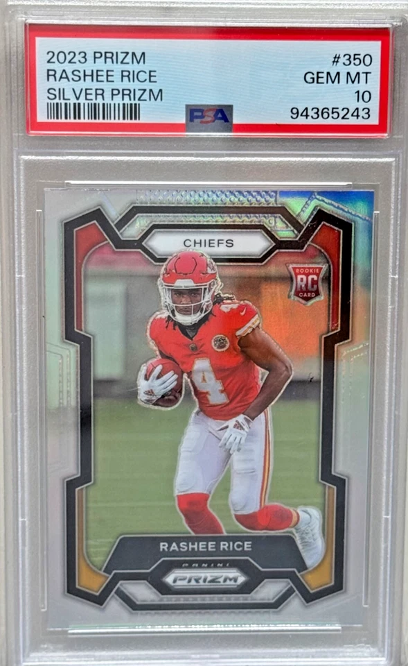 2023 Panini Prizm Rashee Rice Silver Prizm Rookie PSA 10* - Image 1 of 2