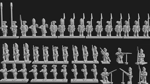 Infantería regular británica 96x 6 mm/1:300 AWI (miniaturas Turner) - Imagen 1 de 1