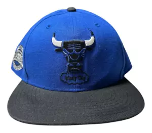 47 Chicago Bulls Sure Shot Dos Tonos Capitán NBA Ajustable SnapBack Gorra Sombrero Azul - Imagen 1 de 7