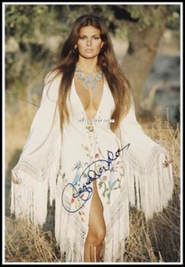 Imagen de lona de algodón puro autografiada de Raquel Welch. Edición Limitada (RW-10) - Imagen 1 de 1