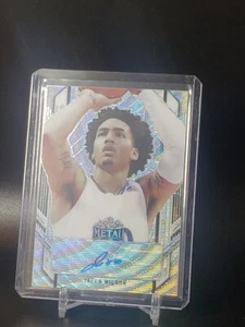 2021-22 Leaf Metal Portrait Auto Silver Wave Jalen Wilson #PA-JW2 Auto - Picture 1 of 2
