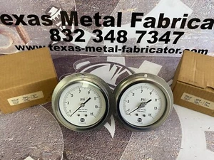 USG 157803 Pressure Gauge 0-15PSI Conn. 1/4” LBM Qty 2 - Picture 1 of 4