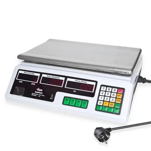 Obstwaage Ladenwaage Industriewaage Marktwaage Preiswaage Waage Digital 40 kg - Bild 1 von 6