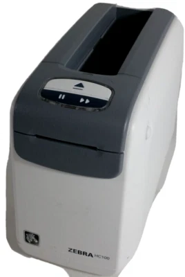 ZEBRA HC100 Thermal Barcode Wristband ID Label Health Care Printer 1 - Image 1 of 4