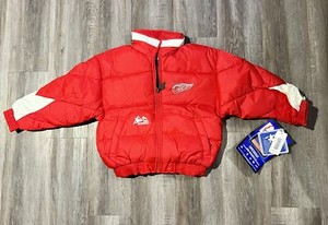 Vintage Pro Player Detroit Red Wings NHL Puffer YOUTH MEDIUM 10-12 BRAND NEW