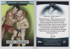 2010 Topps Platinum WWE Gold /50 Rocky Johnson #69