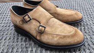 HUGO BOSS  Schuhe Gr. 42 (UK 8)  UVP € 750,-  Goodyear rahmengenähte Doublemonks - Picture 1 of 7