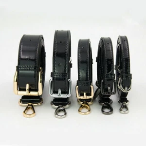 Handbag Black Patent Leather Shoulder Bag Strap Crossbody Replacement Adjustable - Picture 1 of 6