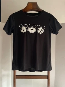 Disney Mickey Mouse Faces Tshirt Adult XL Black *** - Picture 1 of 10