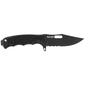 New SOG Seal FX Clip Point/Serrated Fixed Blade Knife 4.3" Black 17-21-01-57 - Picture 1 of 10