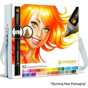 CHAMELEON Colour Tone Markers COMPLETE 52 Brush Pens Set +Case +Free Nibs MANGA - Bild 1 von 12