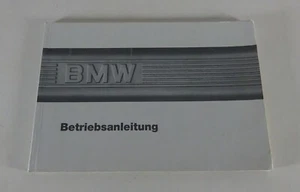 Betriebsanleitung BMW 3er E30 316 / 318i / 320i / 325e/i/ix / 324d Stand 06/1986 - Bild 1 von 4