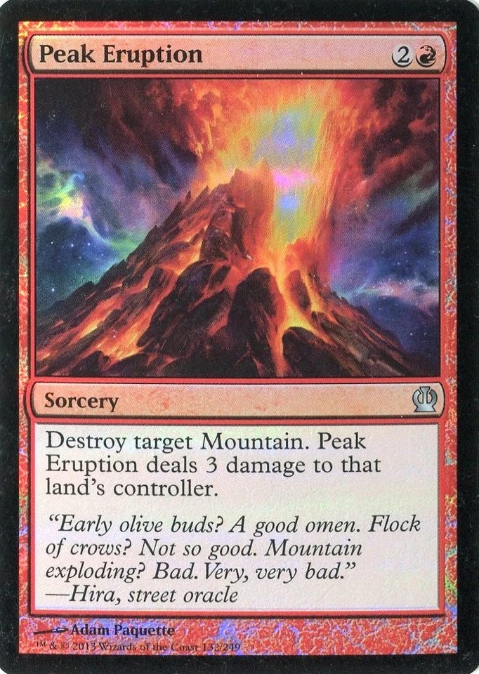 MTG - Theros - Peak Eruption - Foil - NM - Image 1 of 1