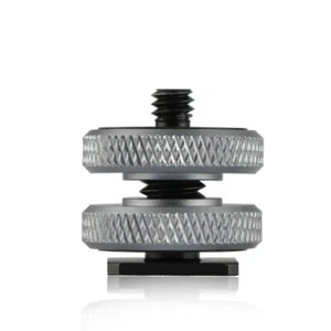 Camera Hot Shoe Mount to 1/4"-20 Tripod Screw Adapter Flash Shoe Mount for DSLR - Picture 1 of 8